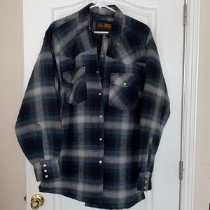 Outfitters canyon guide jacket large plaid green